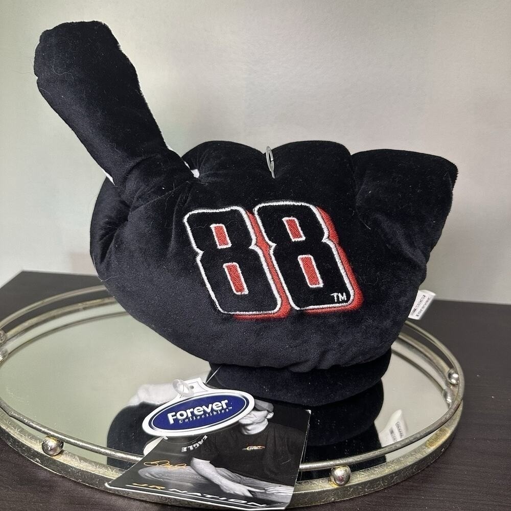 Dale Earnhardt Jr 88 NASCAR Number 1 Fan Plush Hand Forever Collectibles NWT‎